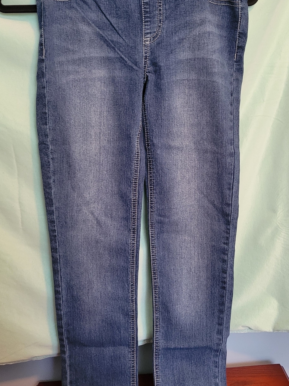 Jordache Girls Blue Denim-Look Leggings